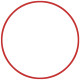 Χούλα-Χουπ 76cm - Φ 18mm - 185gr, Κόκκινο